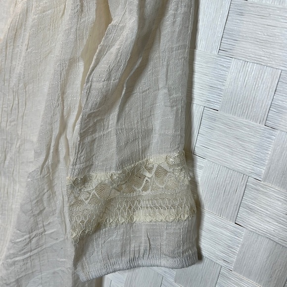 JUNIORS Mudd ivory blouse size M - Picture 5 of 9